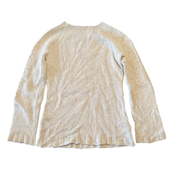 Maxstudio XS Beige Wool & Cashmere Cable-Knit Sweater Womens - Picture 7 of 7